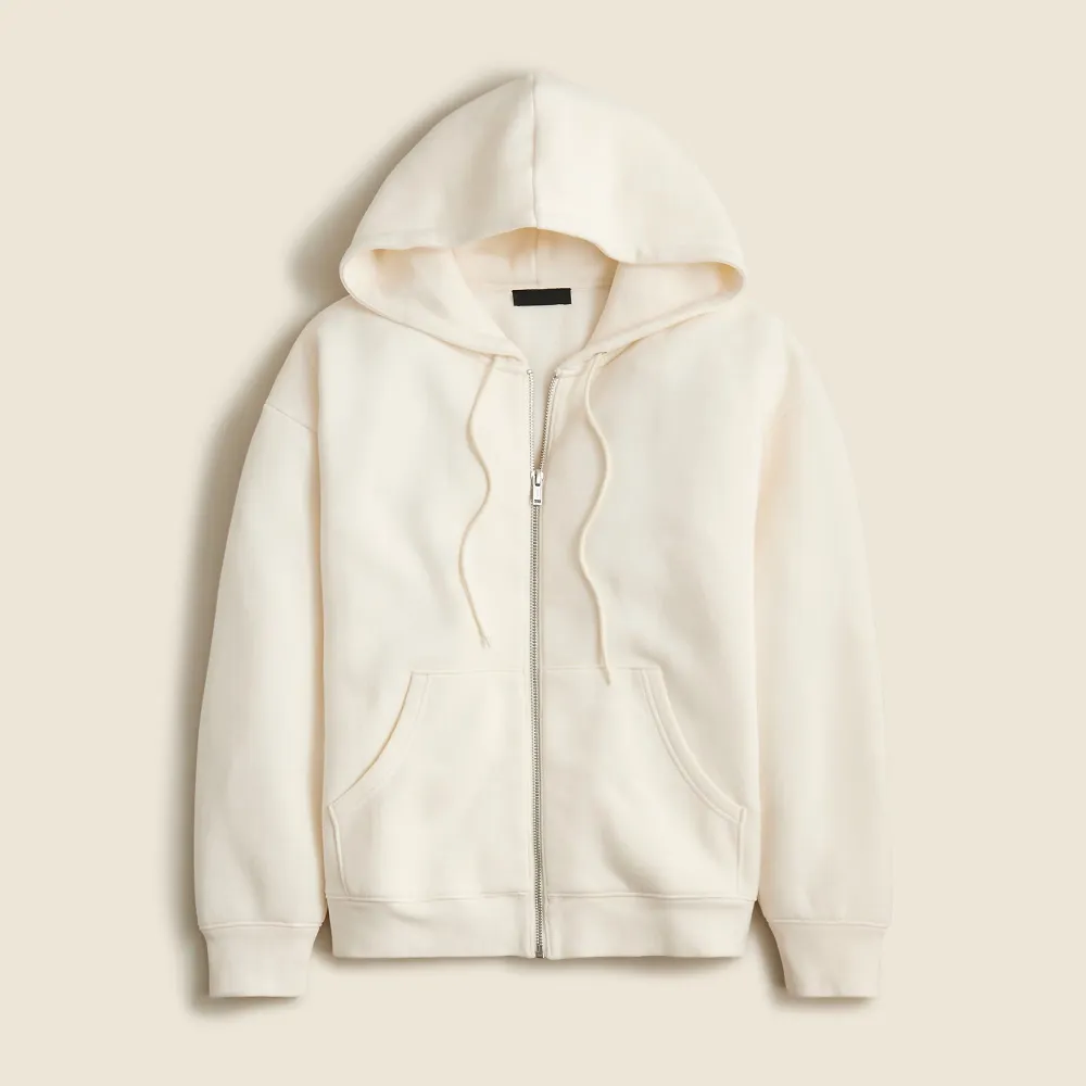 fleece zip-up hoodie