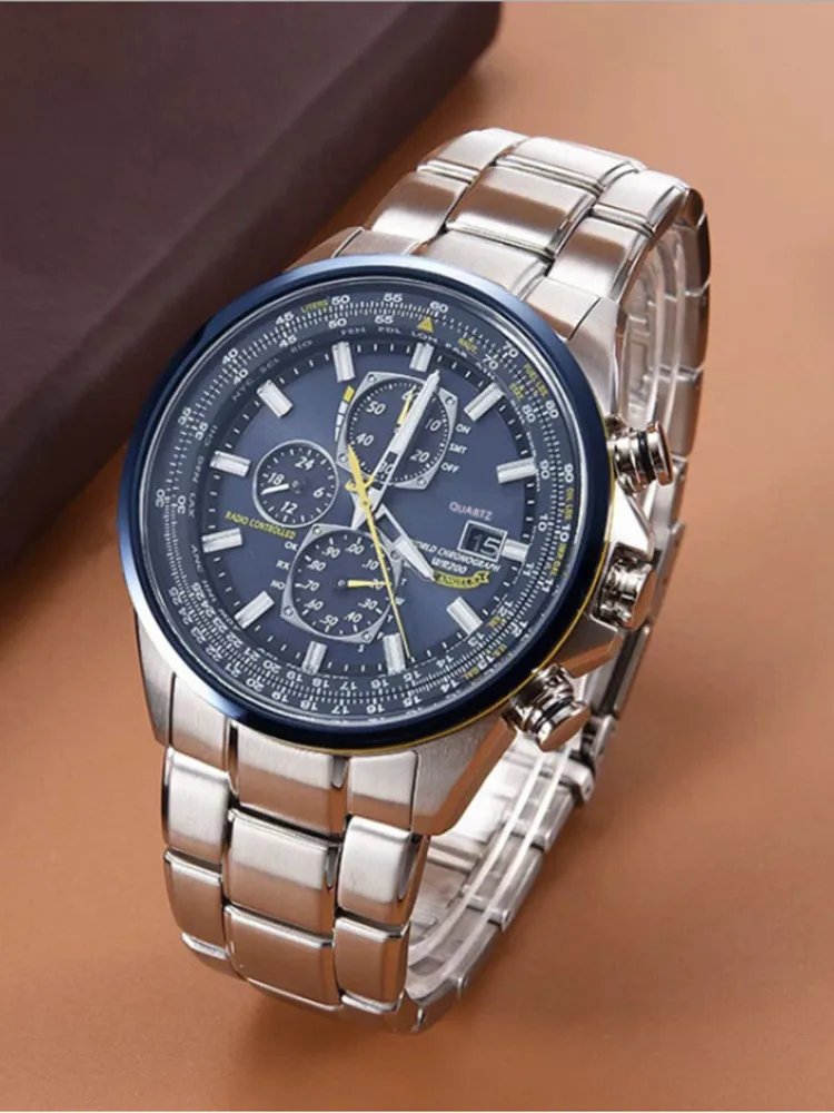 ⌚ Swiss Pilot Watch｜Authentic Swiss‑handcrafted, microscope‑calibrated movement, lifetime‑no‑replace solar movement, professional 20ATM waterproof 💧