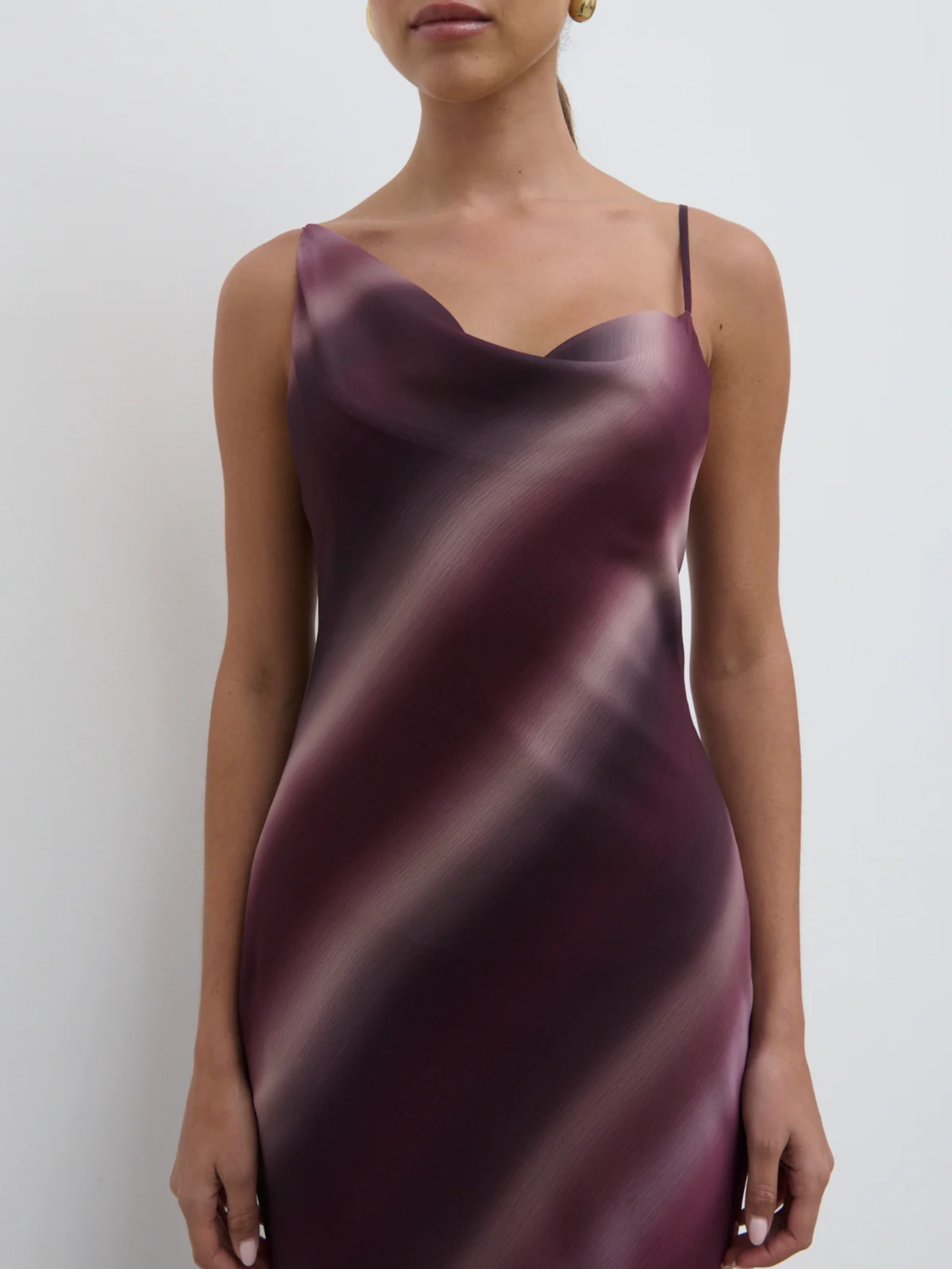 Asymmetric Cowl Maxi Dress
