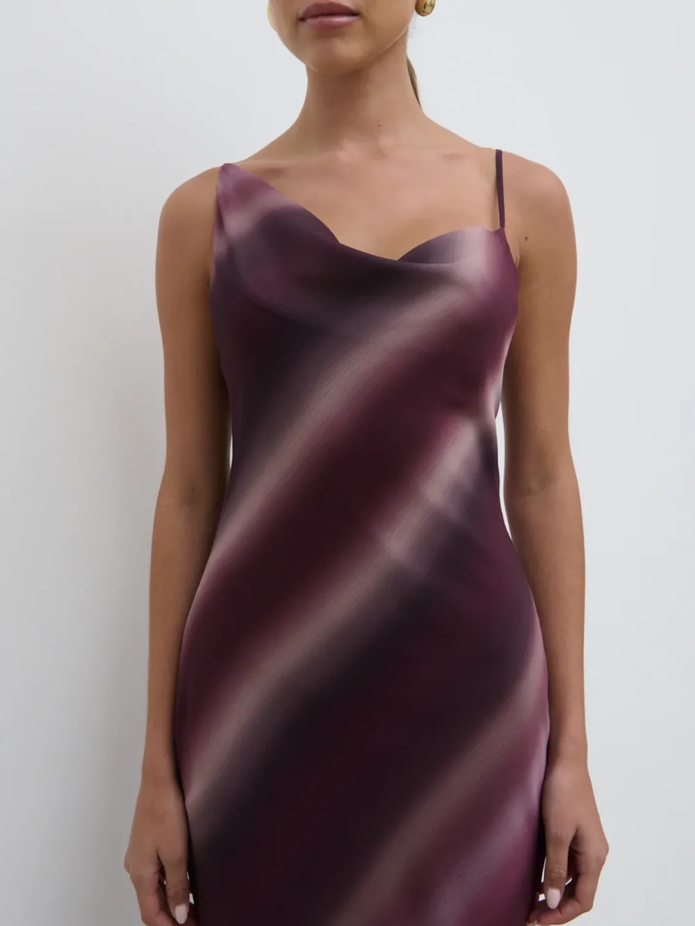 Asymmetric Cowl Maxi Dress