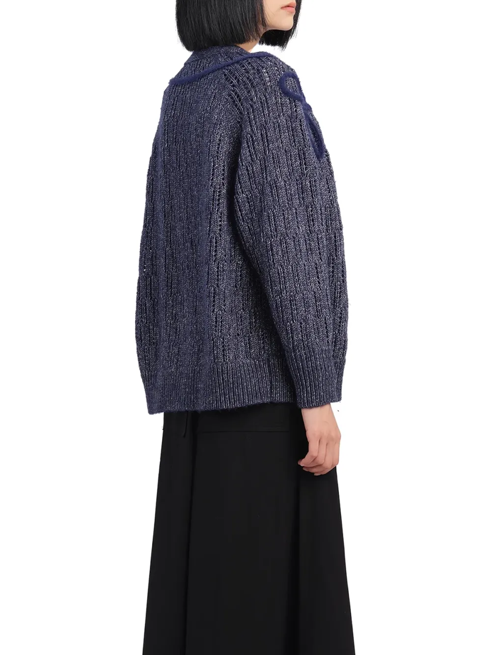 Textured Knit Cardigan Sweater