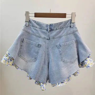 Roomy Cotton Blend Pocket Casual Shorts