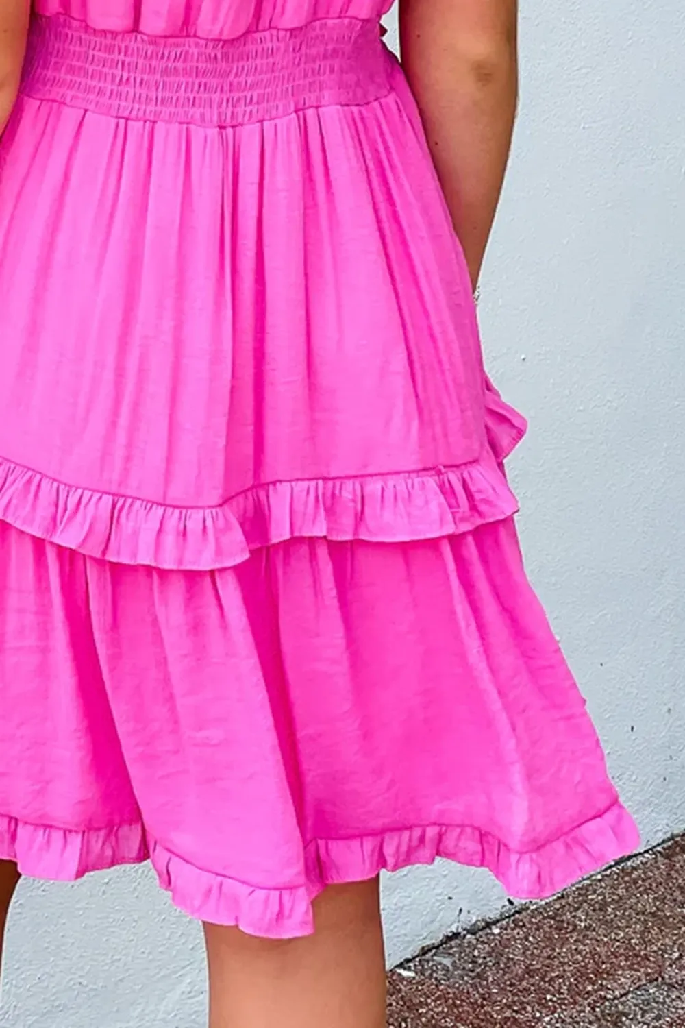 Rose Red Unique Design Dress