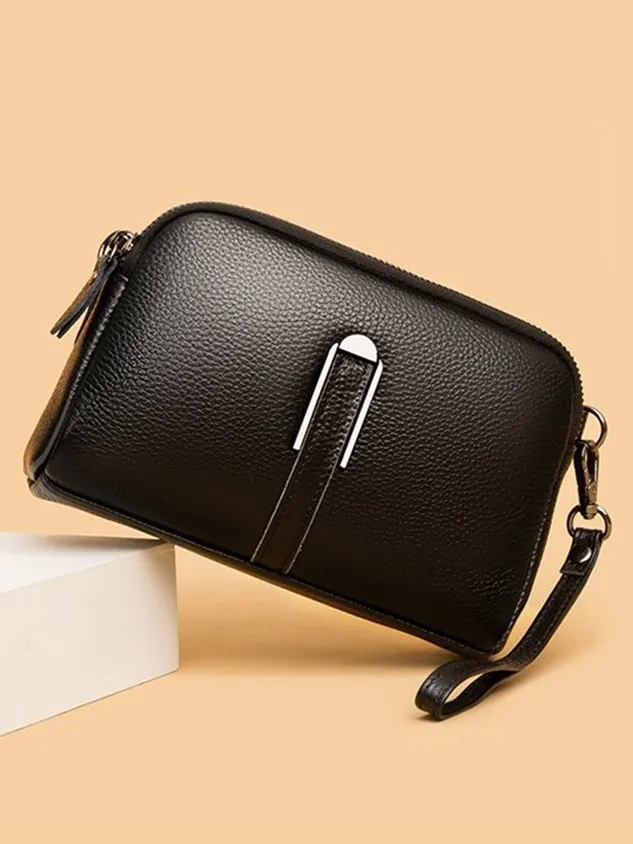 Urban Casual Leather Crossbody Bag