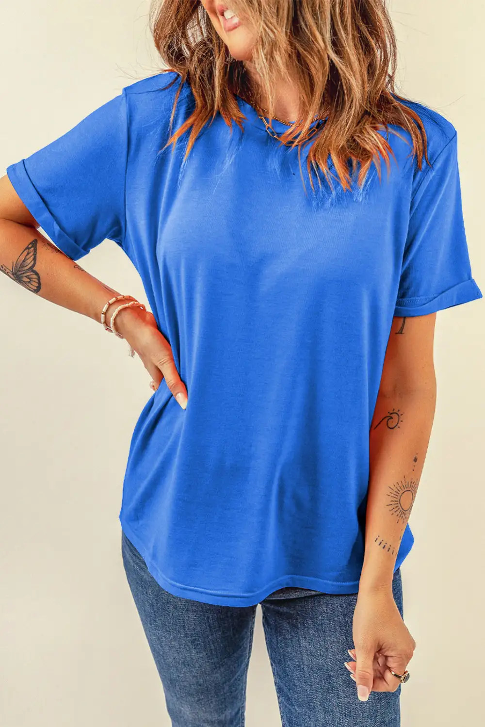 Airy Stripe Casual Tee