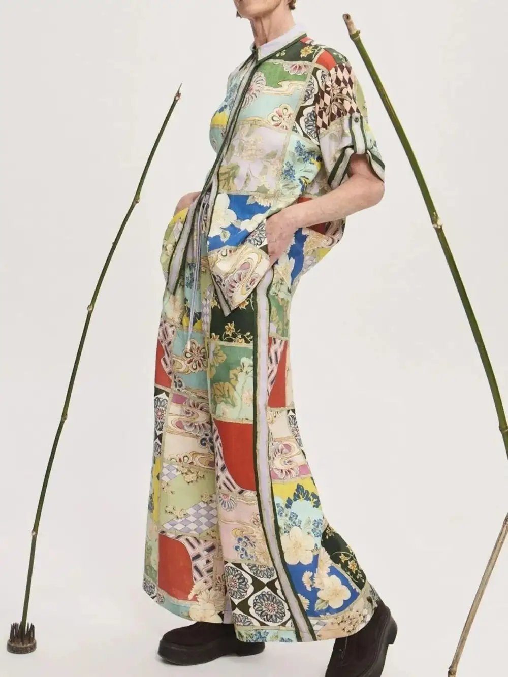 Everyday Button Front Printed Set