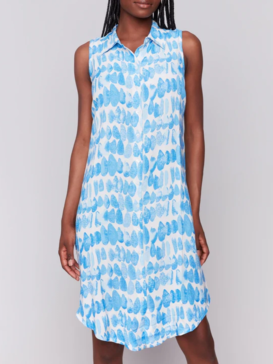Casual All-Match Lazy Style Lapel Dress
