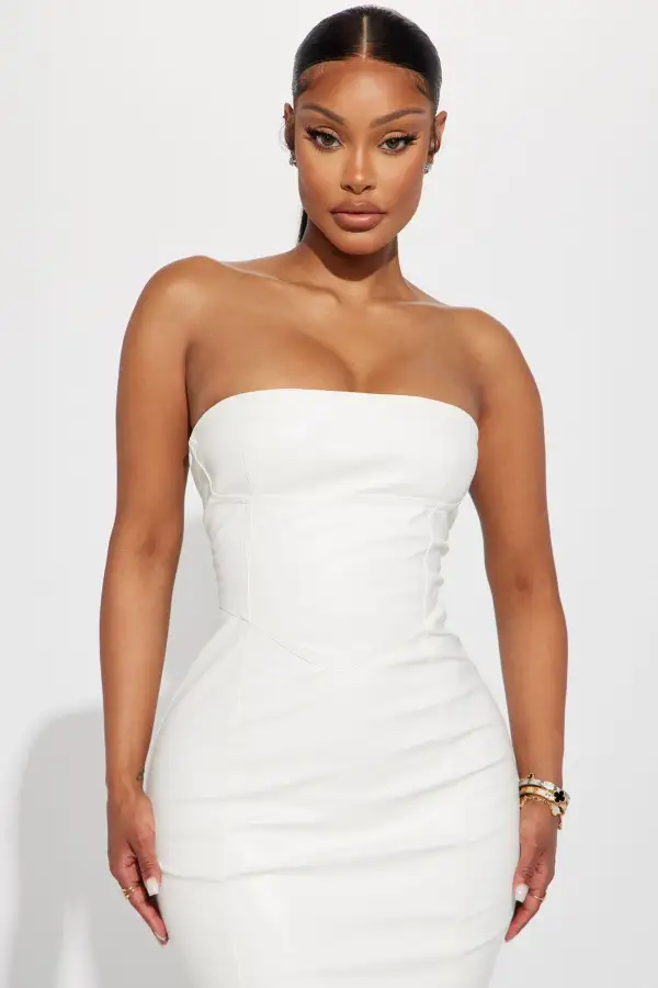 Adelina Midi Dress - White