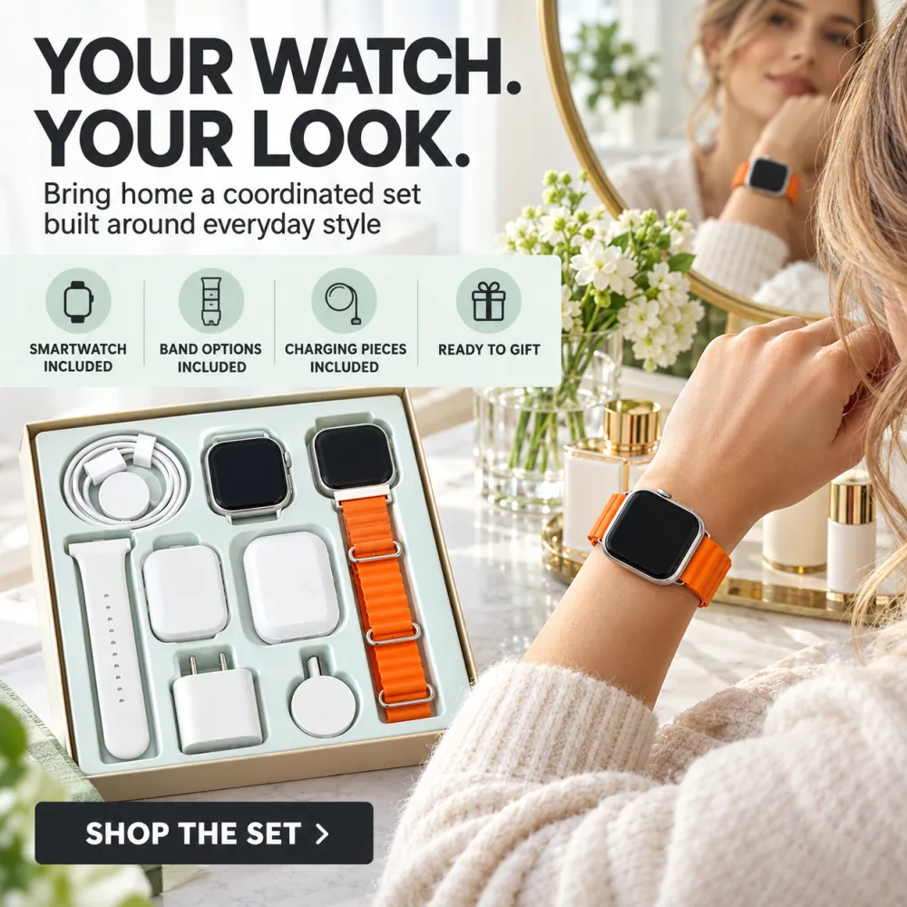 Digital Electronics Bundle (Headphones, Watch, Charging Devices)
