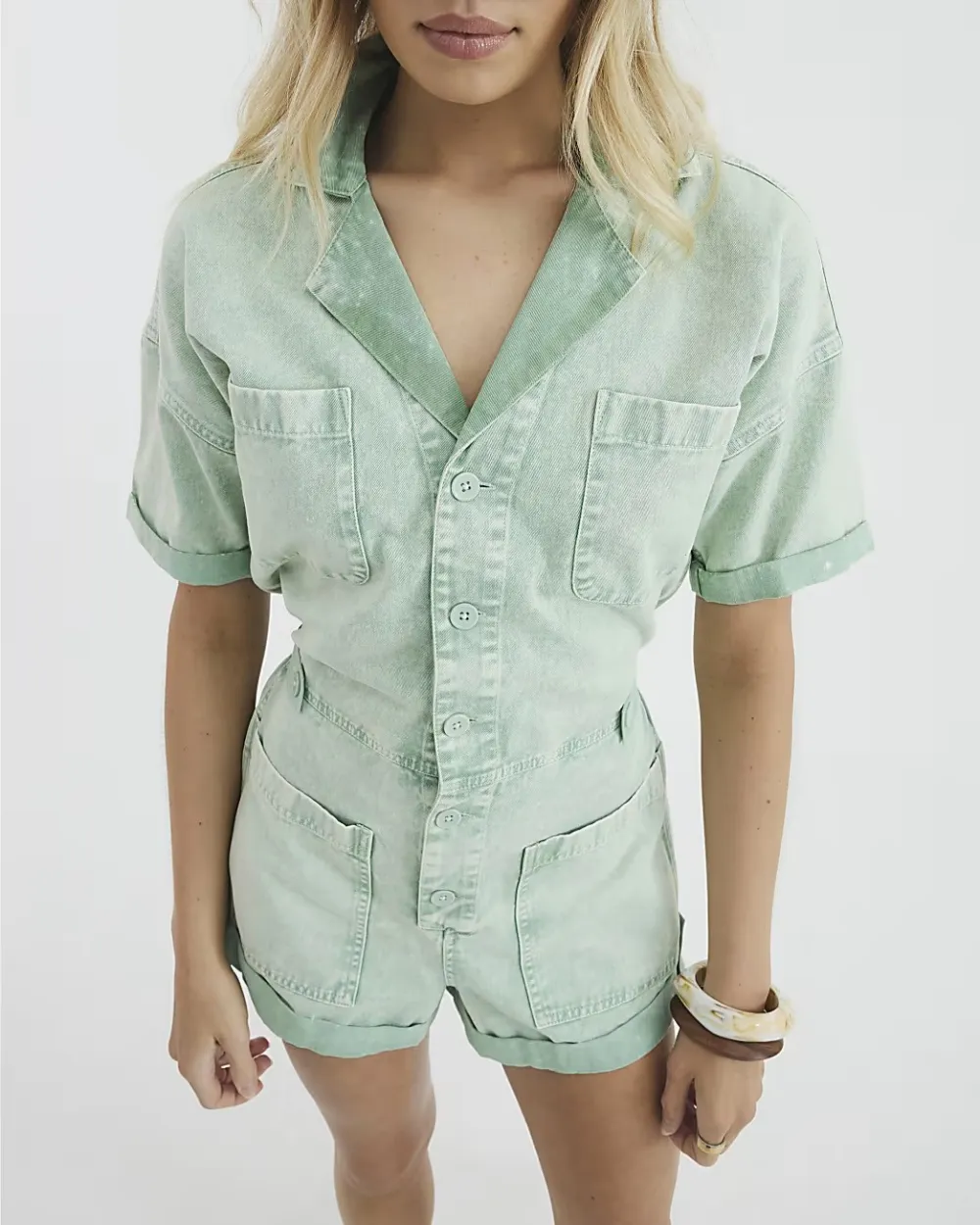 Fashion Washed Denim Women's Jumpsuits