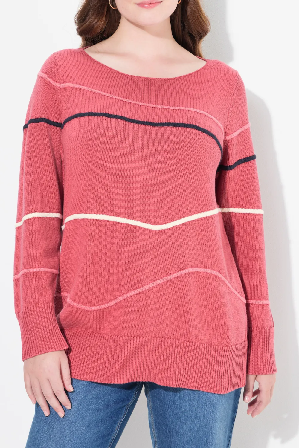 Collar Curled Sweater
