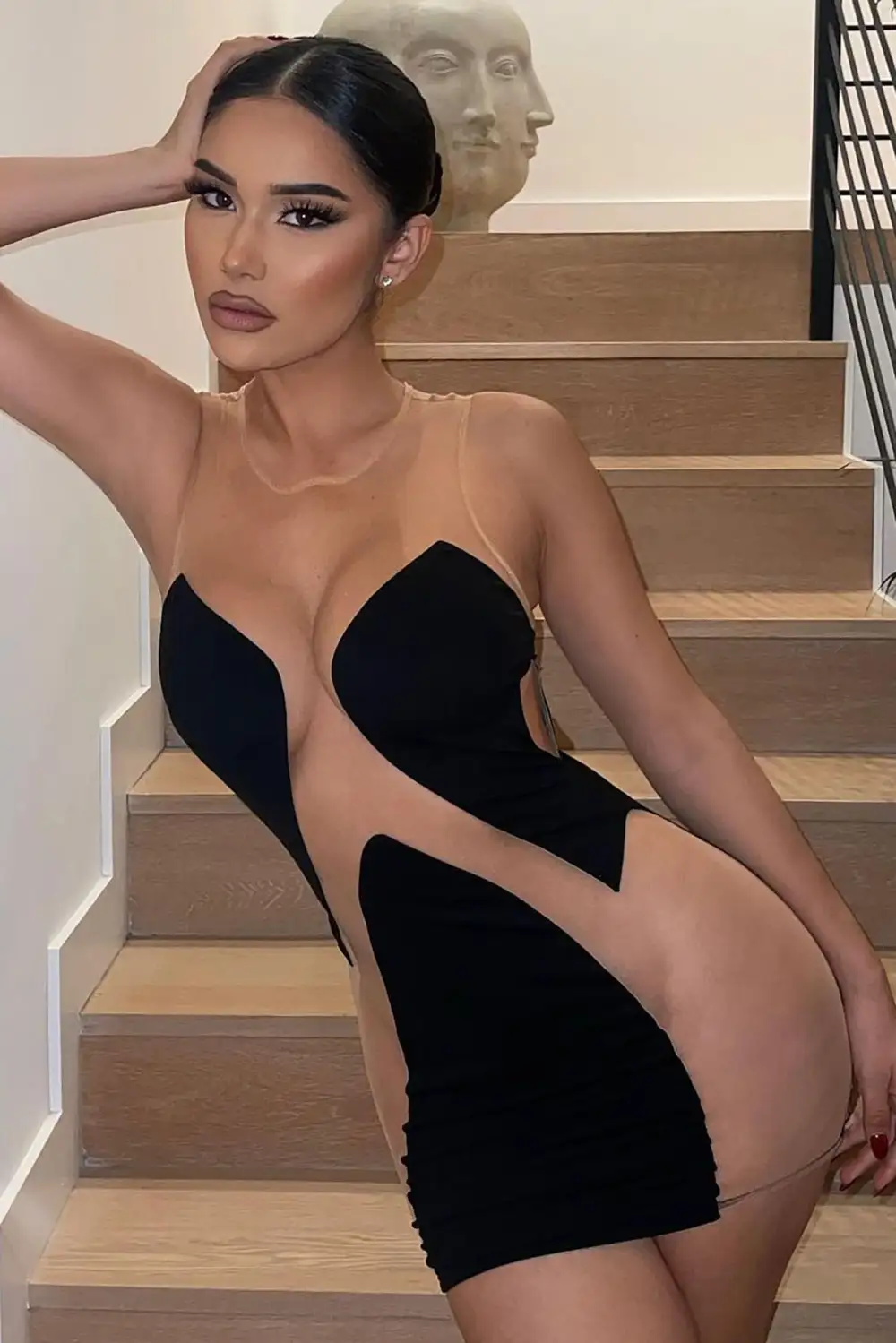 Talk of Town Mini Dress - Black