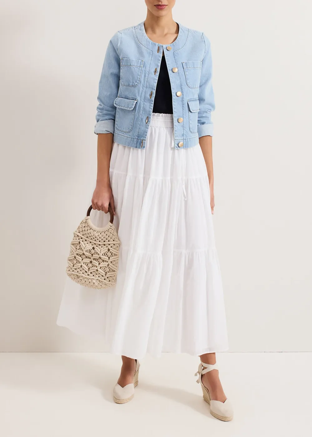 Solid-Color Pleated Quick-Drying Half Skirt