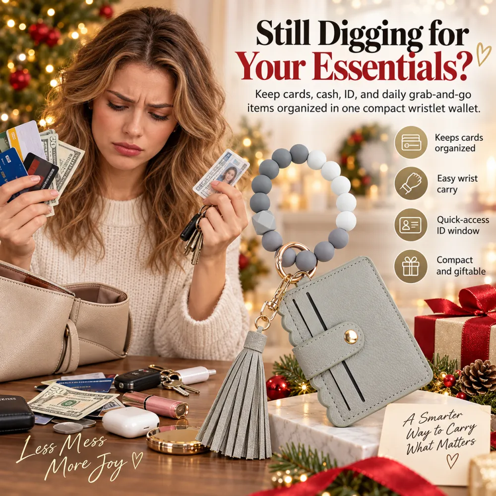 Women's PU Leather Pop-Up Card Holder Wallet – Slim Minimalist, 6-9 Card Capacity, ID Window, Cash Slot, Wristlet, Adult Casual Party Accessory, 2026 Halloween/Christmas/Birthday Gift, Travel Daily Carry