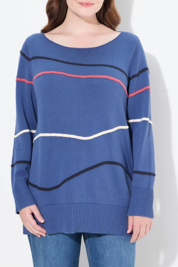 Collar Curled Sweater