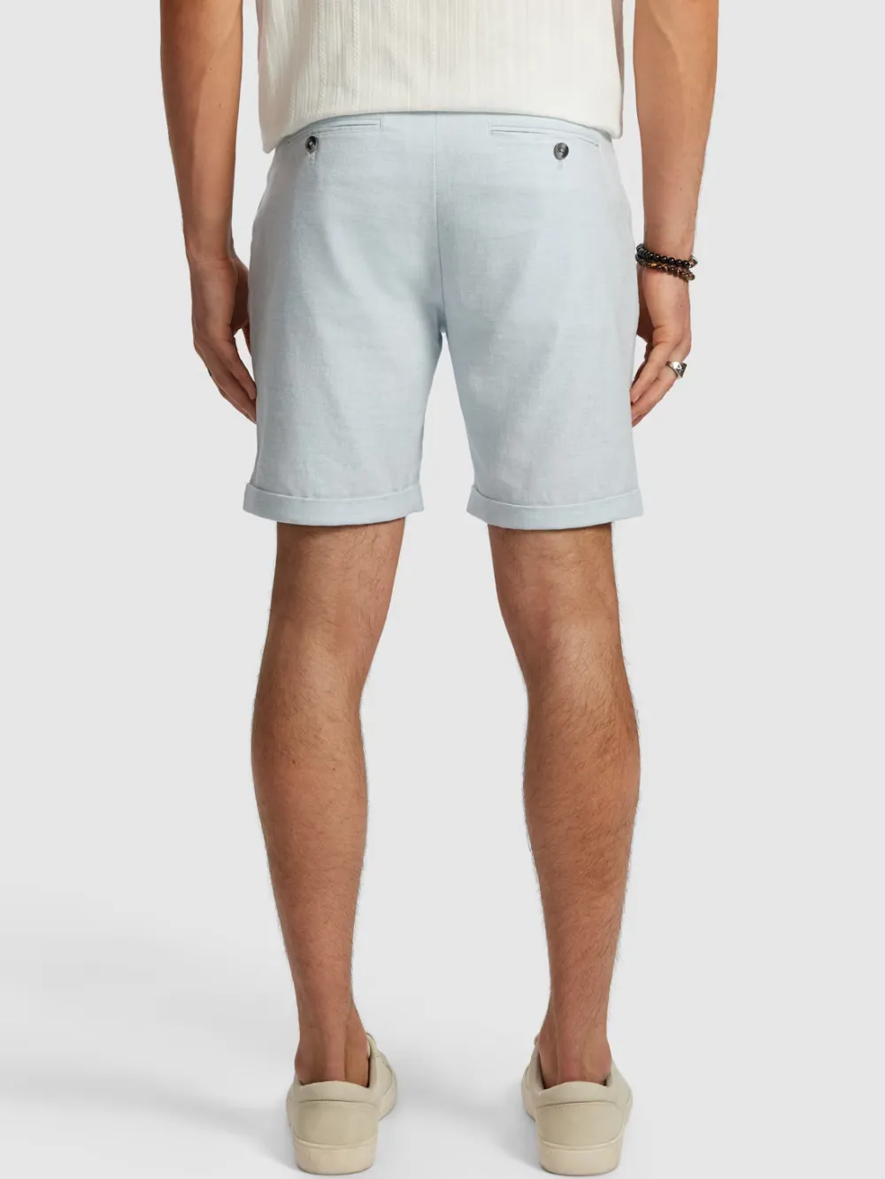 Ice Blue Casual Style Short