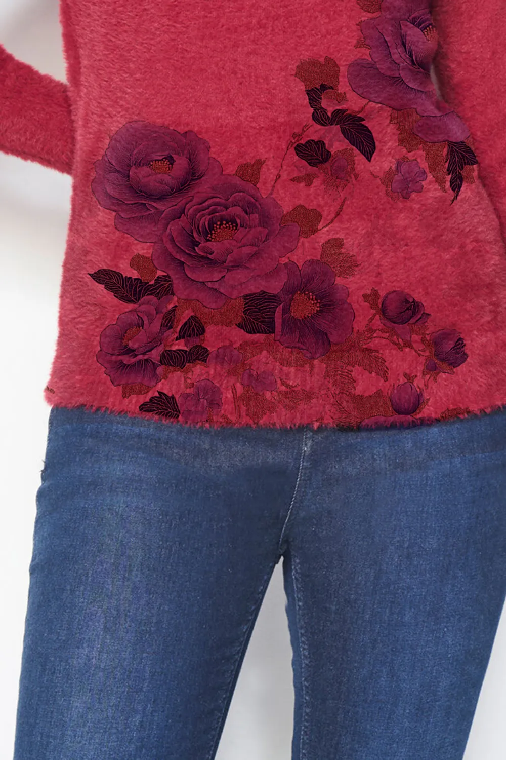 Red Long Sleeve Sweater