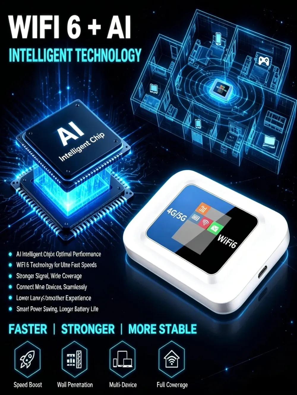 Wireless MIFI portable wifi
