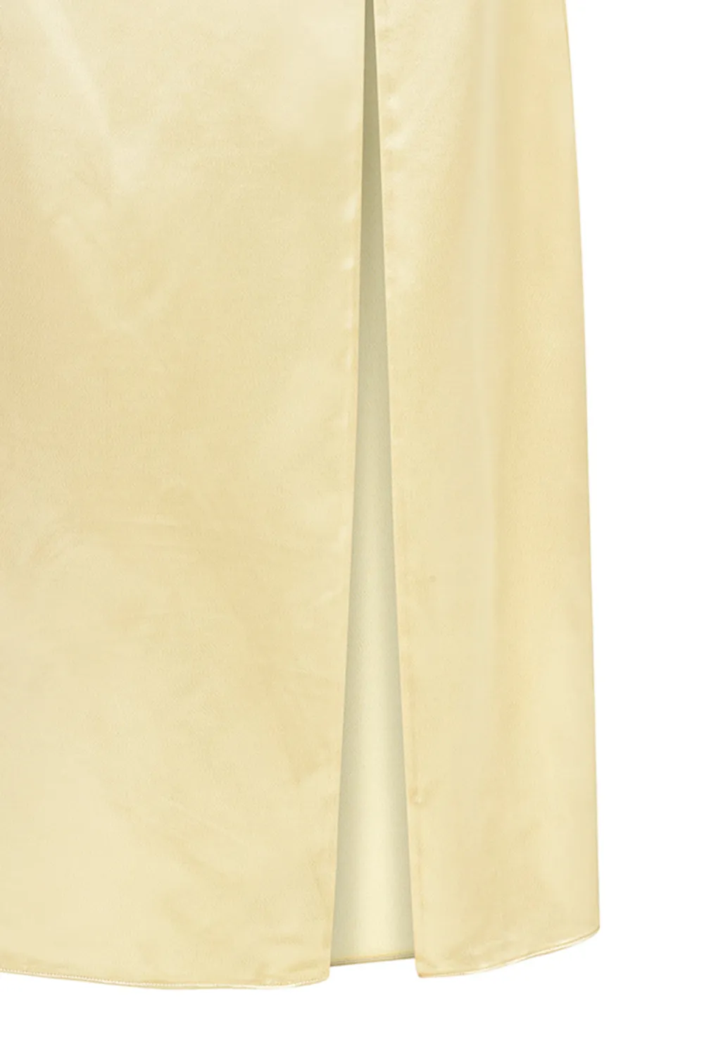 High Slit Skirt-Champagne