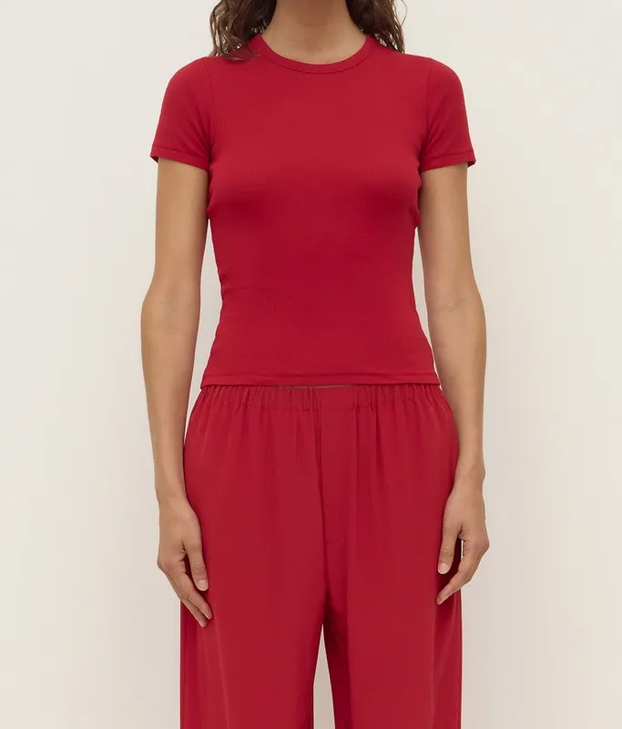 Ribbed Fitted Tee