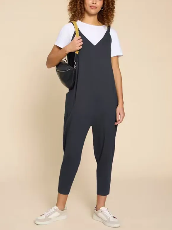 V-Neck Jersey Jumpsuit