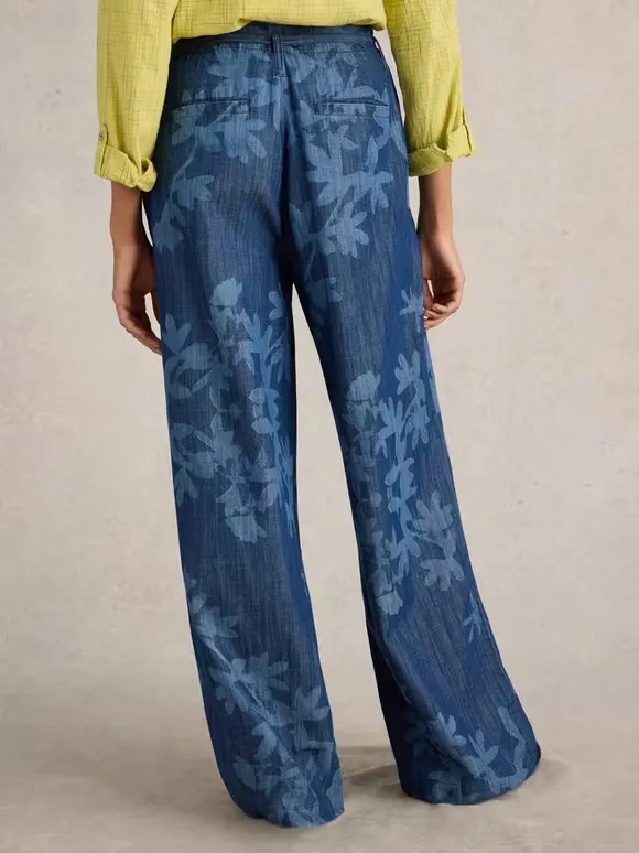 Denim Wide Leg Trouser