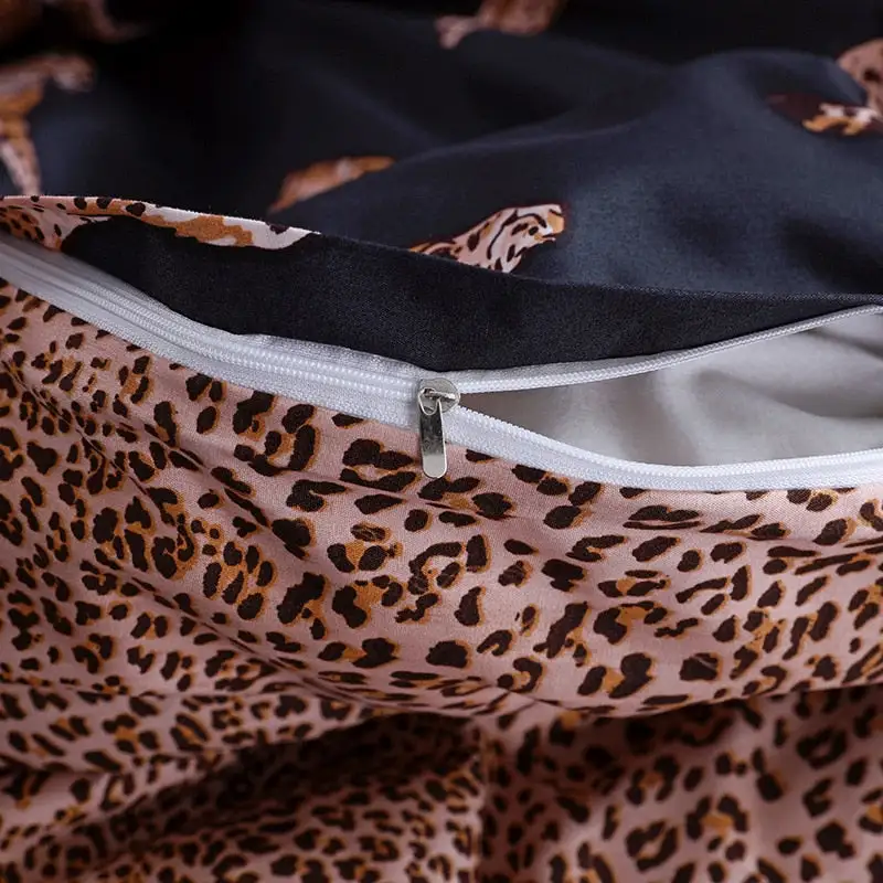 Duvet Cover Leopard Printing Bedding Set