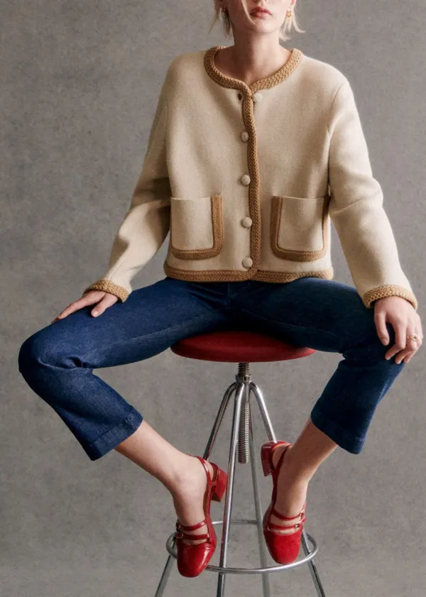 High Waist Cropped Bootcut Jeans