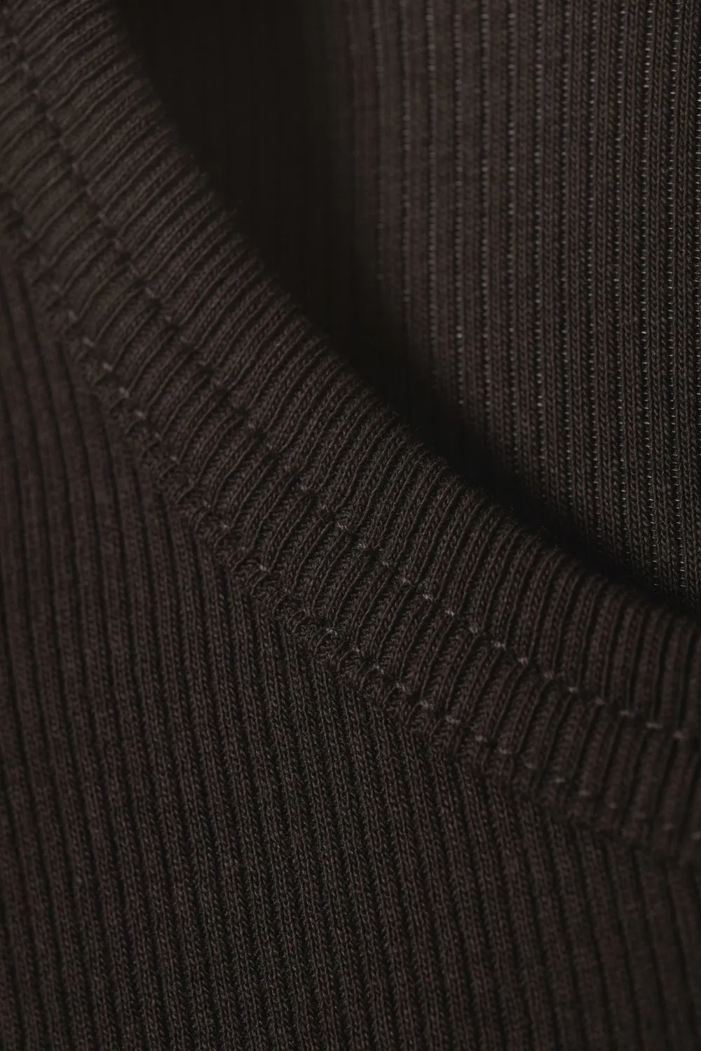 Ribbed Short Sleeve T-Shirt