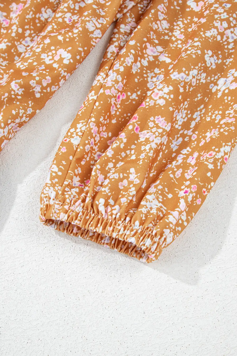 Floral Ruffled Patchwork Blouse