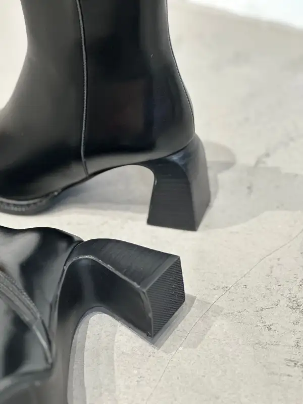 Slimline Fine Faux Leather Everyday Boots