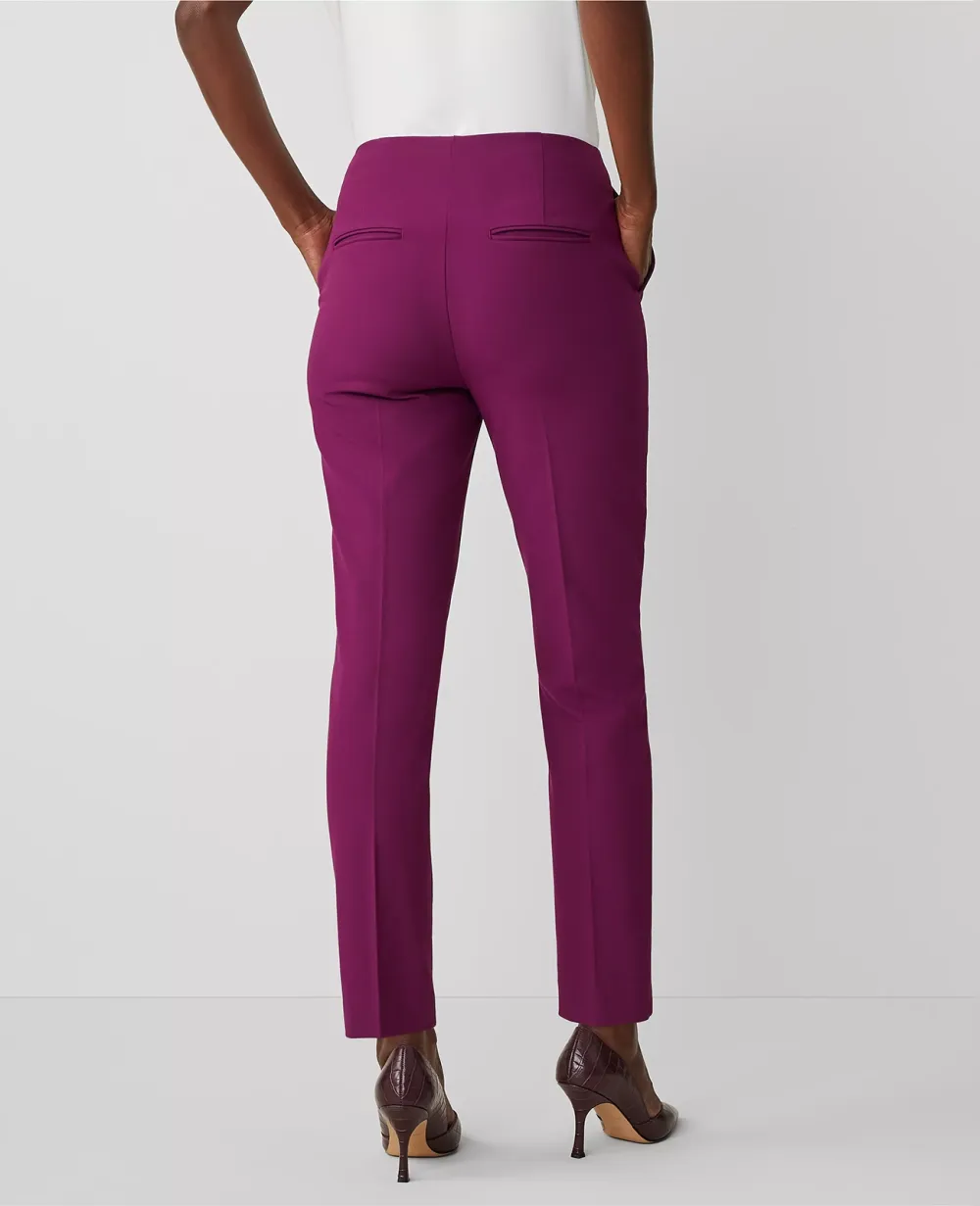 The Side Zip Ankle Pant in Bi-Stretch