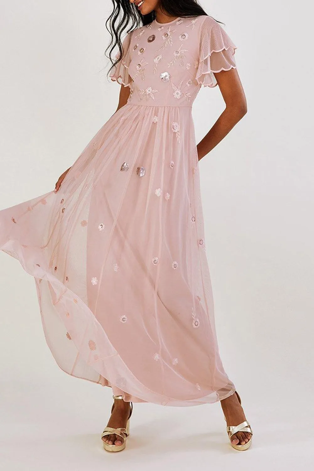 Pink Mesh Women's Fantasy Dress