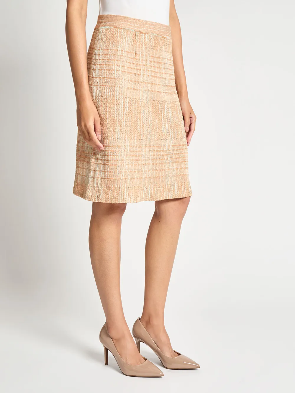 Mixed Yarn Knitted Skirt