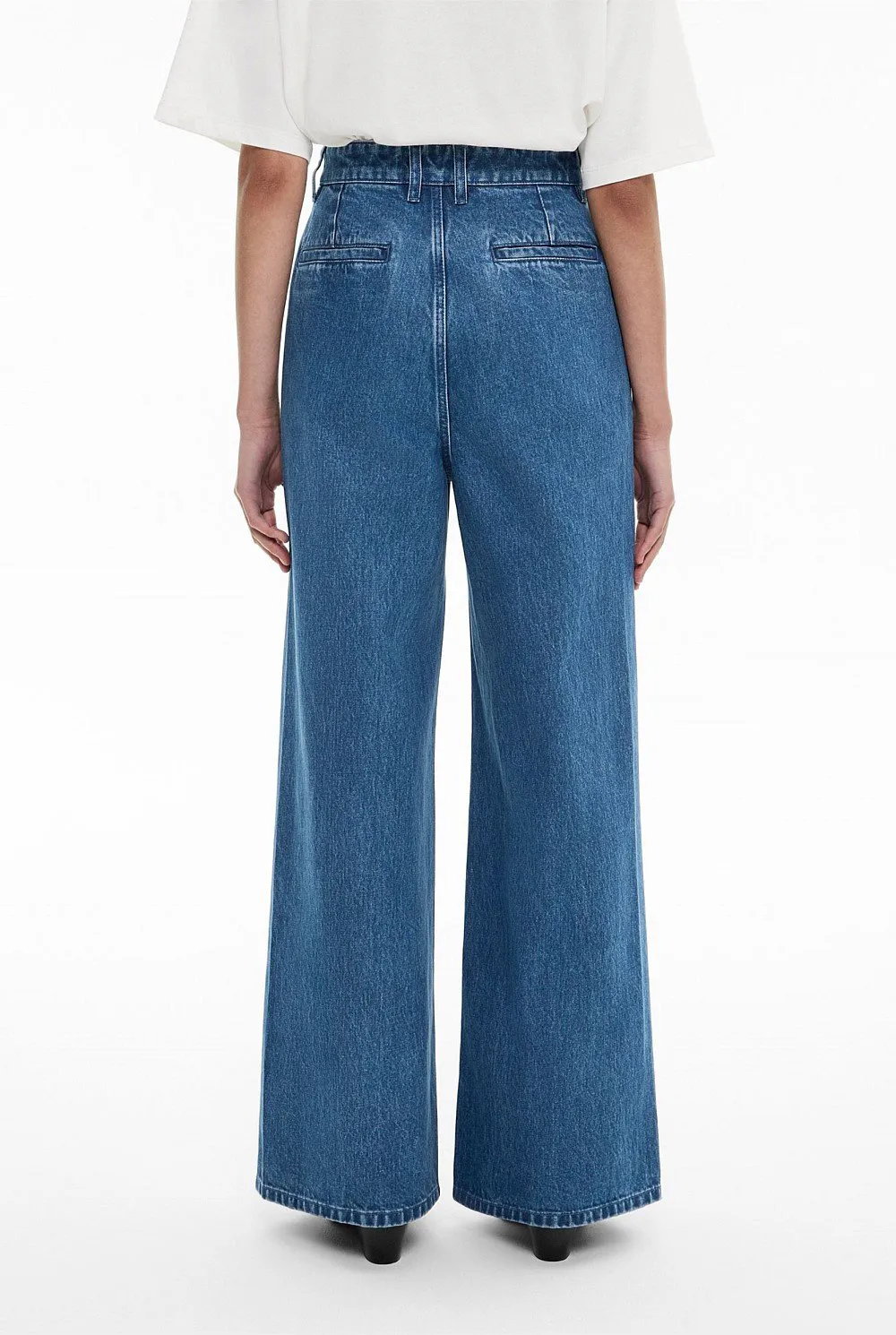 High-Waisted Wide-Leg Jeans