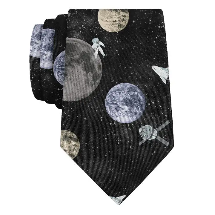 Refined Space Theme Necktie