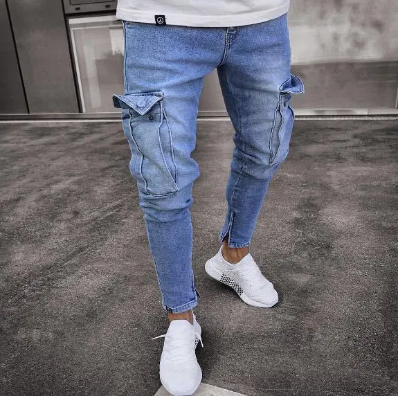 Utility Zip Front Jeans