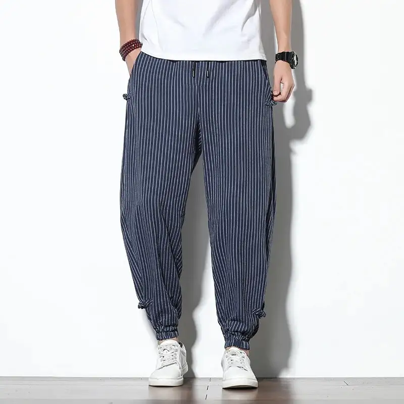 Men's Striped Tapered Jogger Pants