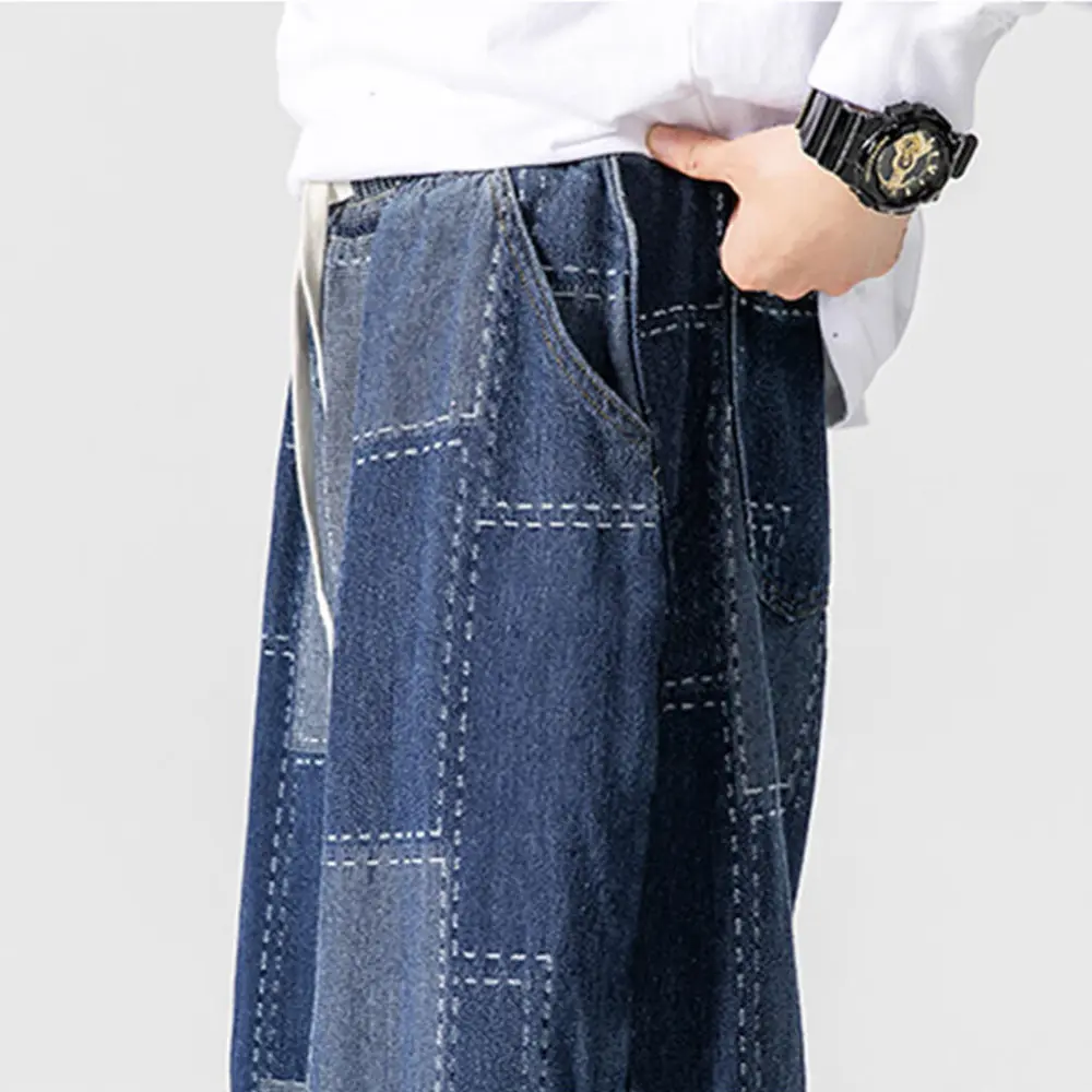 Patch Detail Wide Pants