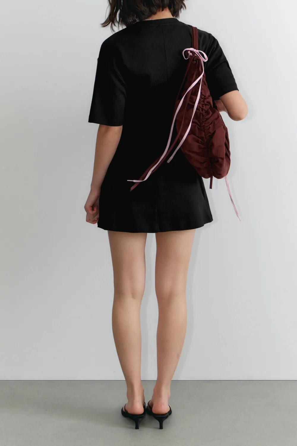 Drop Shoulder Half Sleeve Dress