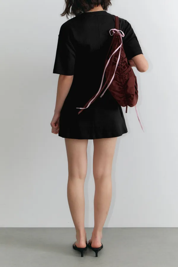 Drop Shoulder Half Sleeve Dress