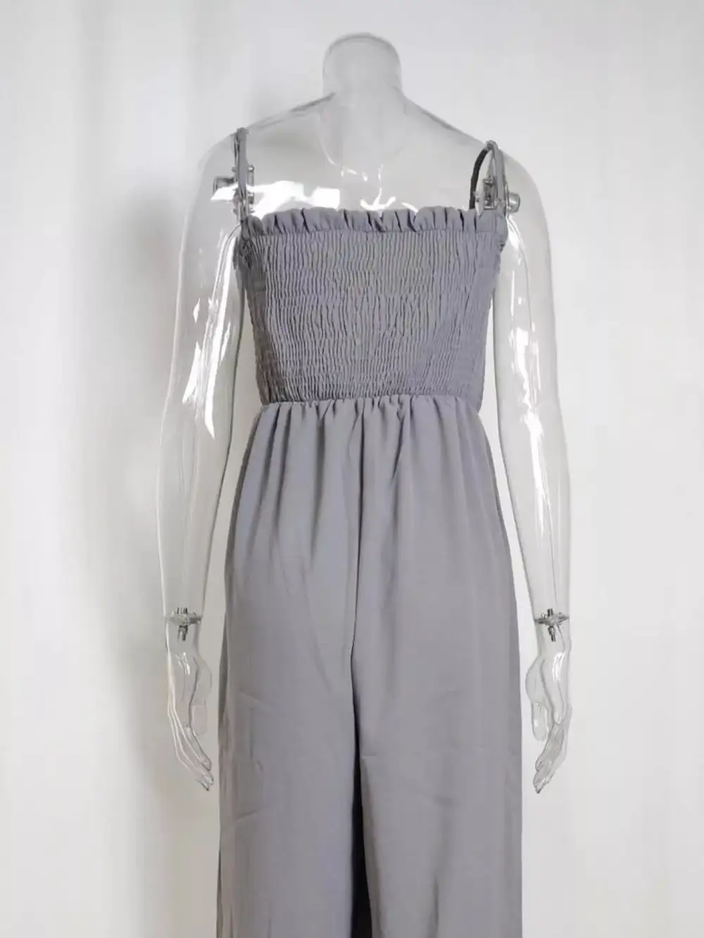 Smocked Wide Leg Jumpsuit
