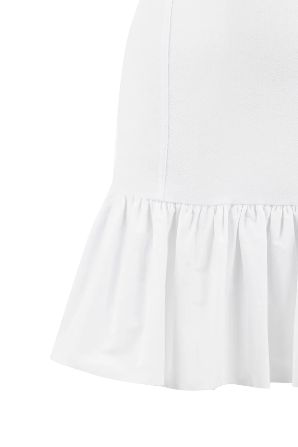 Crew Neck Pleated Mini Dress