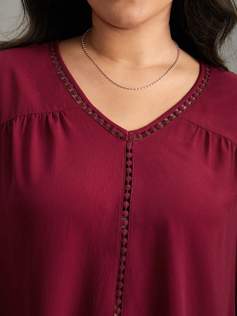 Red Patchwork Shirt