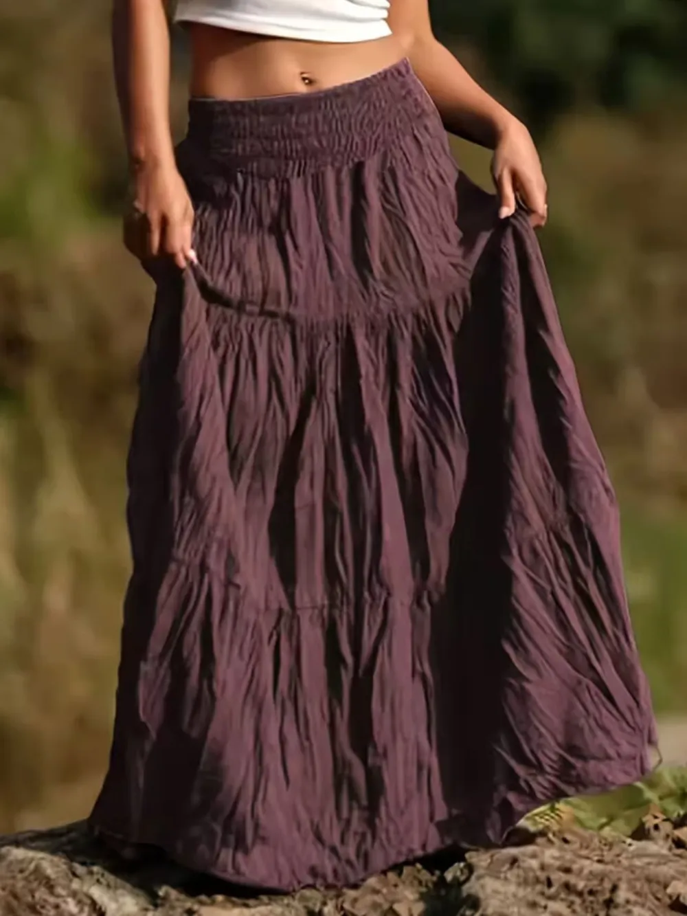 Tiered Ed Maxi Skirt
