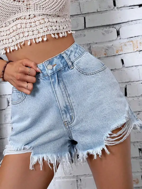 Raw Hem Shorts