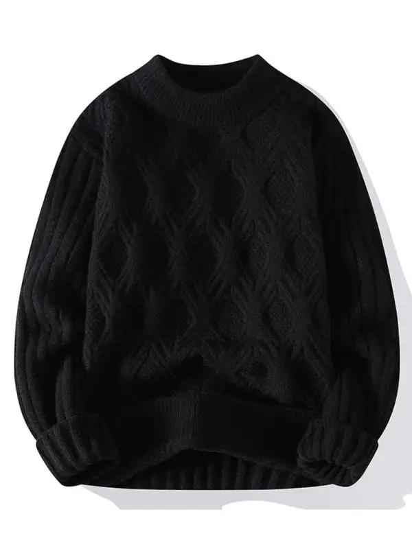 Relaxed Knit Crew Neck Sweater