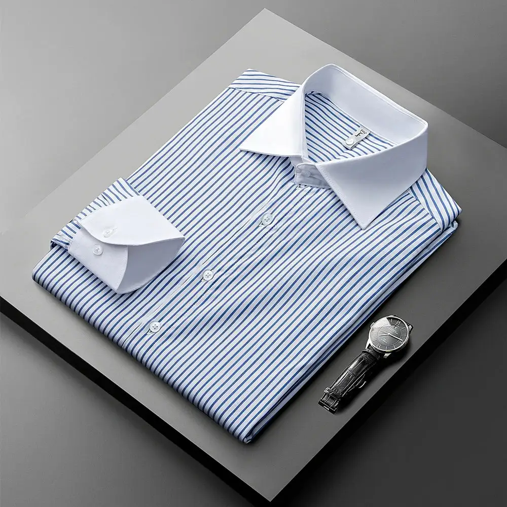 Pinstripe Dress Button Shirt