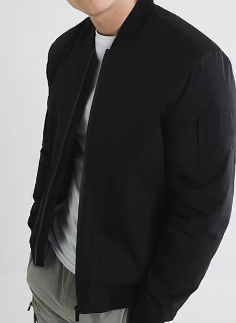 Simple And Stylish Black Men's  Regular Fit Jacket