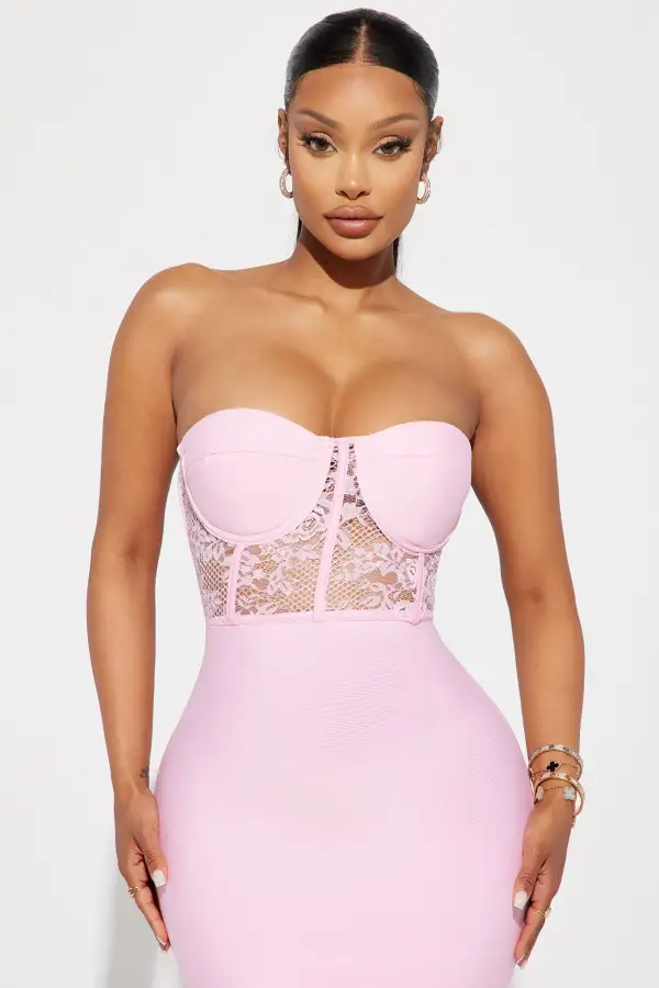 Janie Bandage Gown - Pink